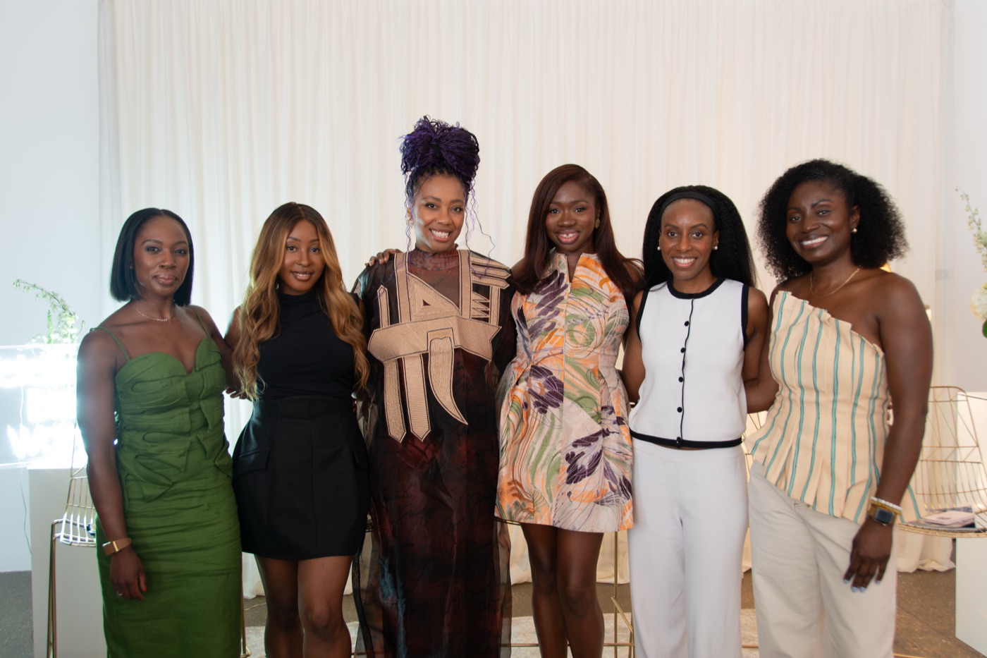 Tobi Oredein with five Weekender panellists